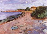 Edvard Munch Landscape oil painting on canvas